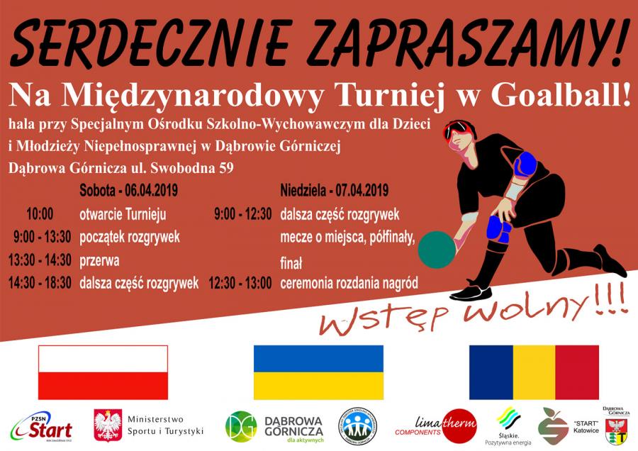 VI Międzynarodowy Turniej w Goalball, 5-7 kwietnia Dąbrowa Górnicza